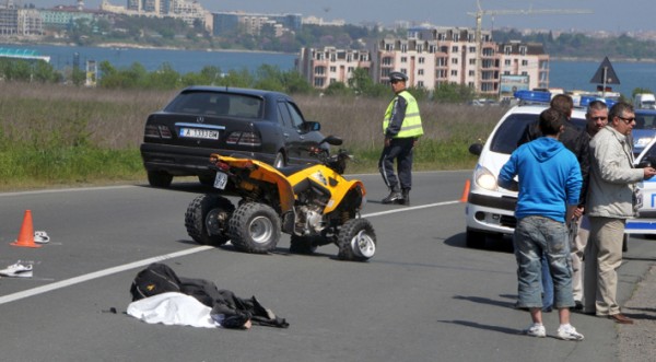 авария на трассе Бургас - Поморие