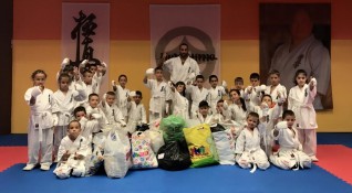Възпитаниците от спортен карате клуб към Българската карате киокушин федерация