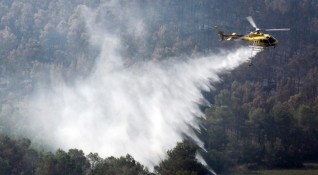 Голям пожар избухнал снощи в южния френски департамент Източни Пиренеи