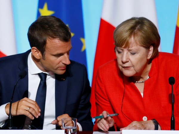 Германският канцлер Ангела Меркел и френският президент Еманюел Макрон осъдиха