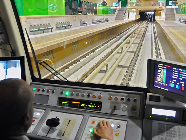 Влаковете по част от първата линия на метрото в София