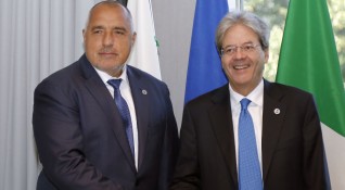 Министър председателите на България и Италия Бойко Борисов и Паоло