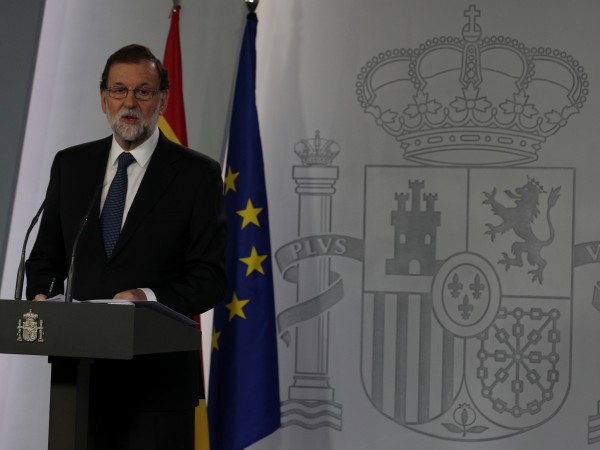 Испанският премиер Мариано Рахой заяви, че правовата държава е надделяла