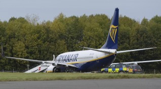 Изтребители се наложи да ескортират самолет на авиокомпания Райънеър пътуващ