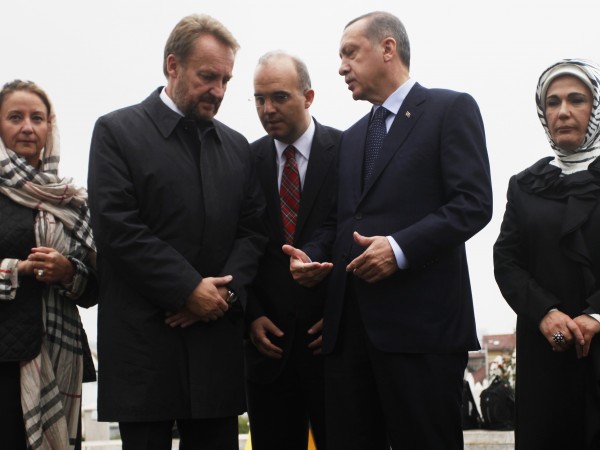 Президентът на Турция Реджеп Ердоган и членът на колективното босненско