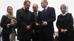 Президентът на Турция Реджеп Ердоган и членът на колективното босненско